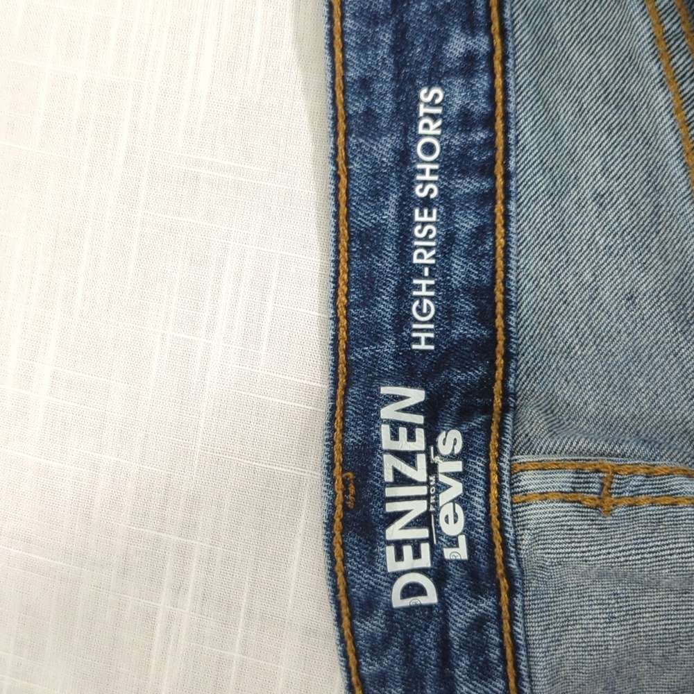 Denizen Levi's high-rise shorts, jean denim cut offs, women's size 10 / 30 - Picture 13 of 15